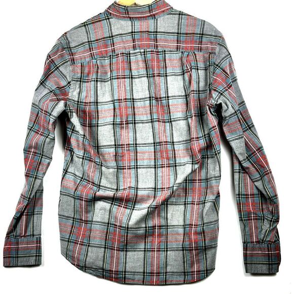 Tailored by J. Crew Men's Plaid Button-Up Collared Shirt Sz Small EUC - Picture 2 of 7